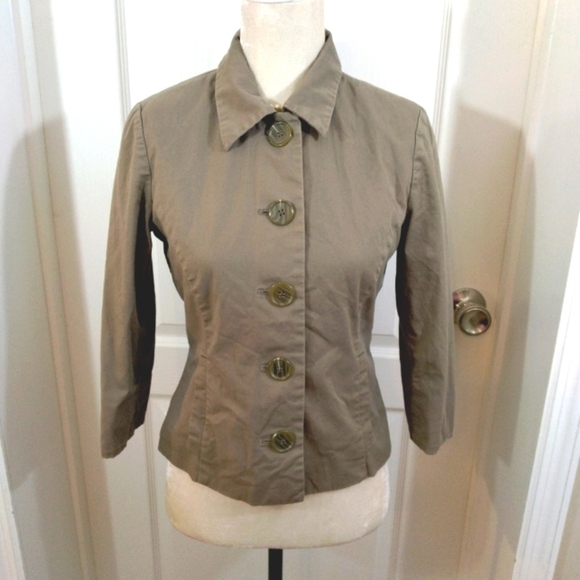 Daisy Fuentes Womens Blazer 3/4 Sleeve Button Lined Y2K Size 6 - Picture 1 of 5